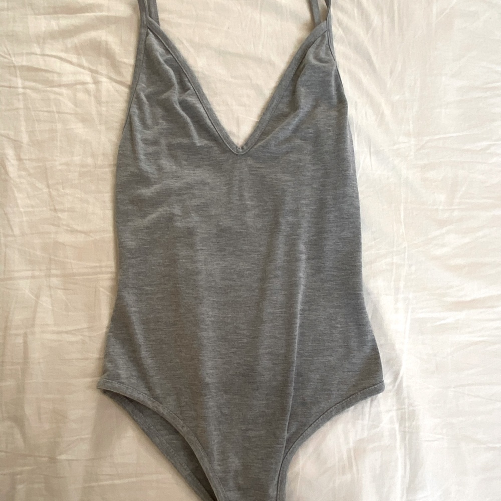 Boohoo Grey Bodysuit
